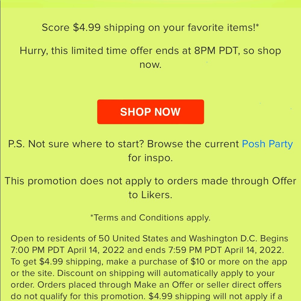 Discount shipping is here